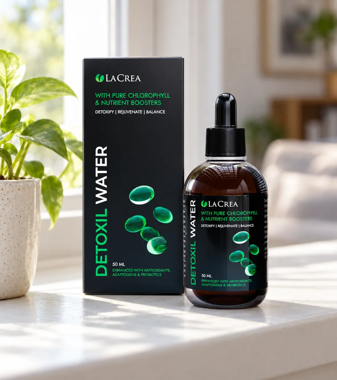 Detoxil Water Parasites — el envase en el día a día