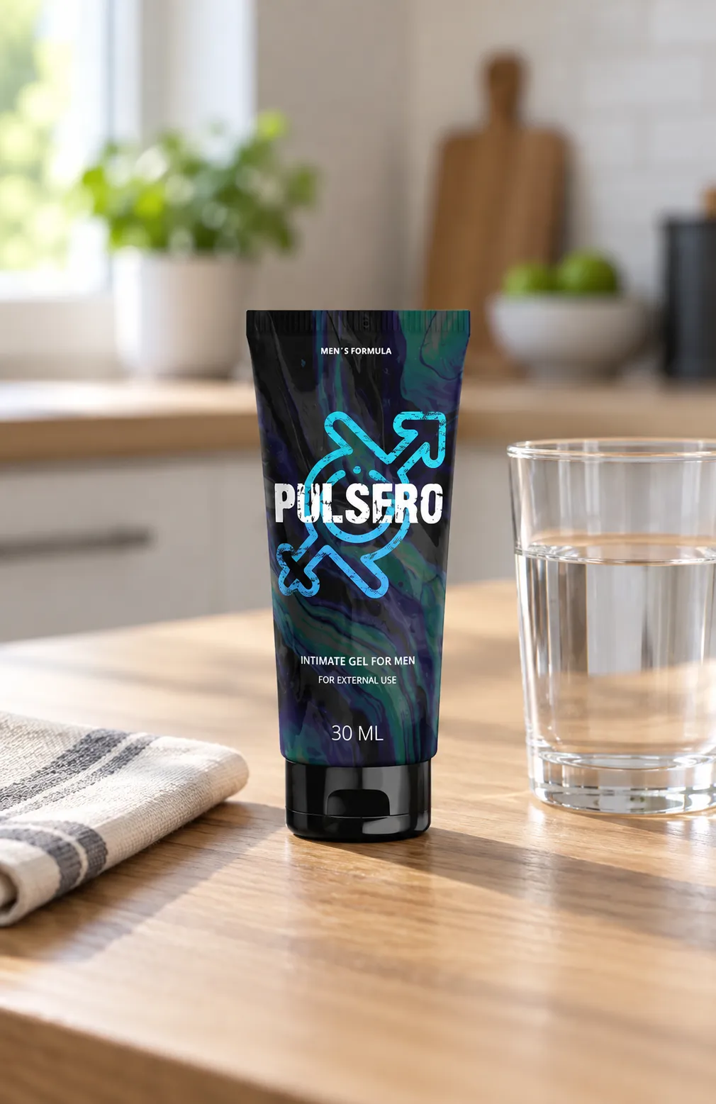 Pulsero gel — el envase en el día a día