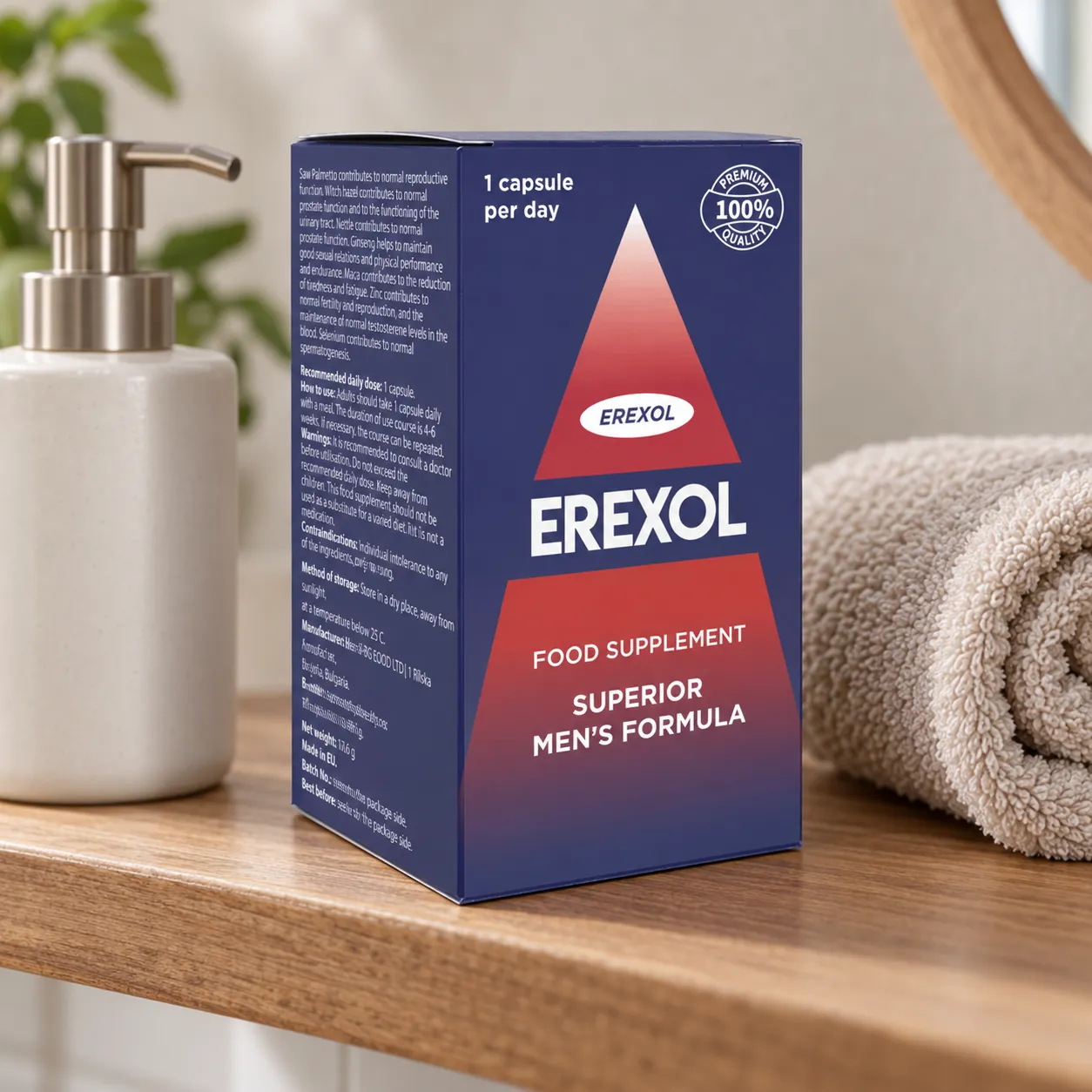 Erexol — el envase en el día a día