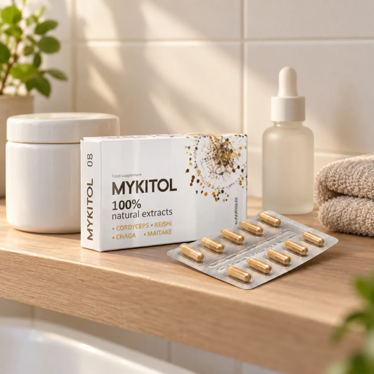 Mykitol WHITE — el envase en el día a día