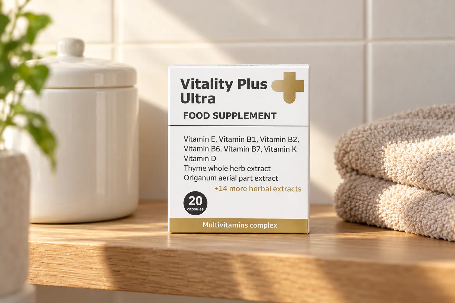 Vitality Plus Ultra — el envase en el día a día