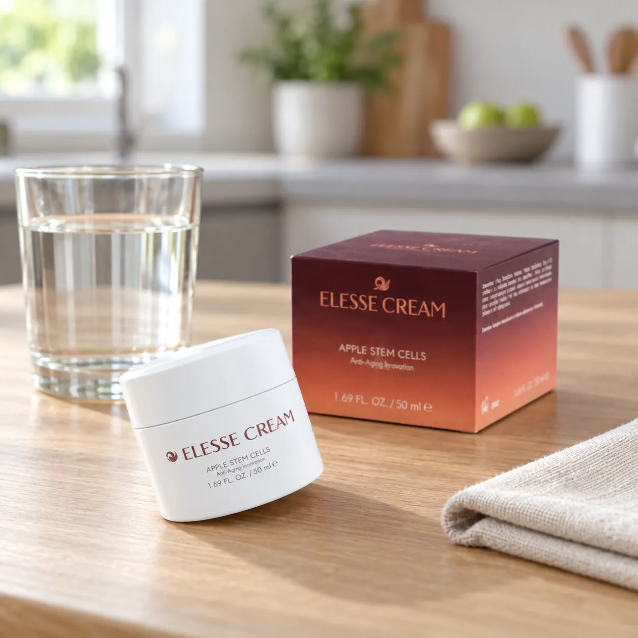 Elesse Cream — el envase en el día a día